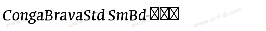 CongaBravaStd SmBd字体转换